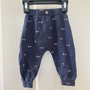 Rylee & Cru Shooting Star Print Slouch Pants Navy Baby Boys Size 3-6 Months